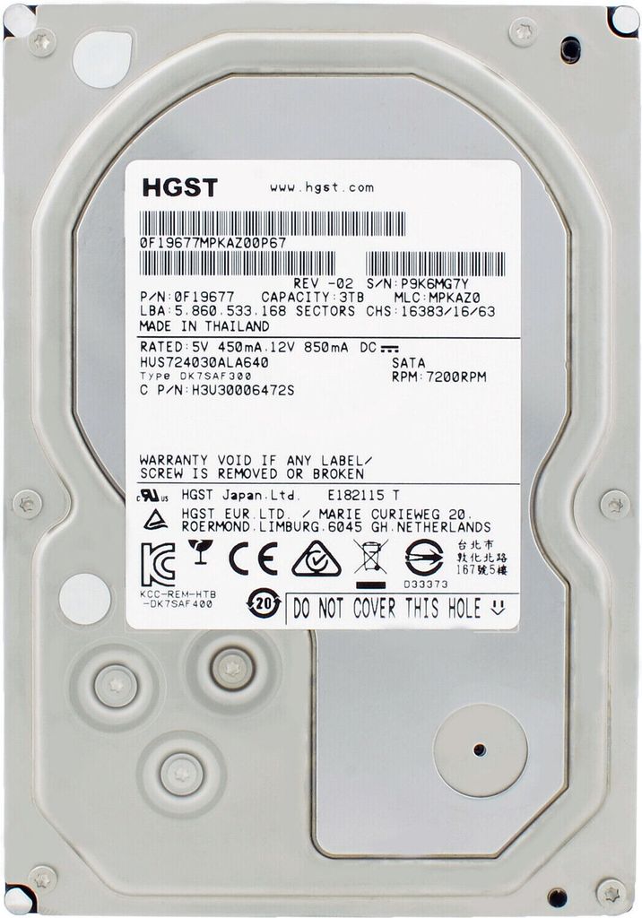 Disque dur HGST 3TB HUS724030ALA640 7200 RPM 64MB Sata III Image du produit 