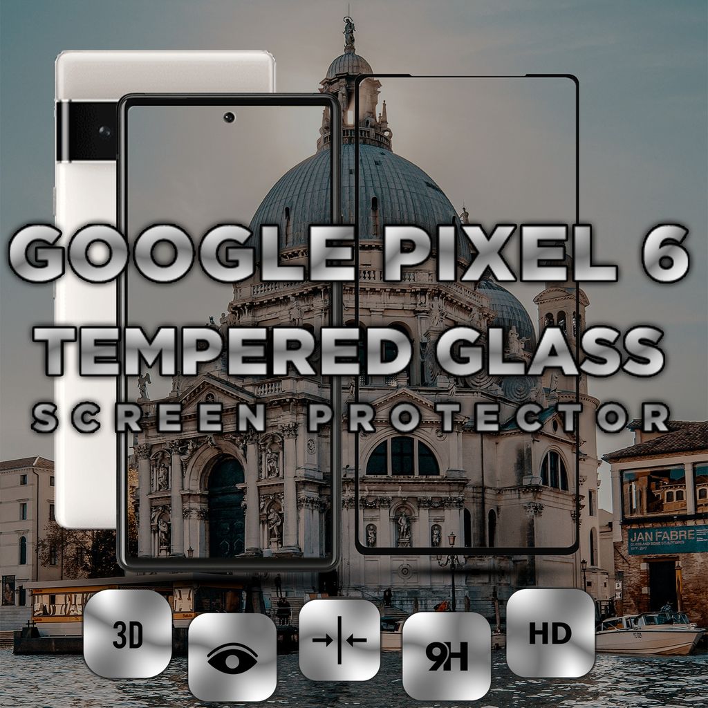 Google Pixel 6 – gehärtetes Glas 9H – 3D-Displayschutz in Superqualität