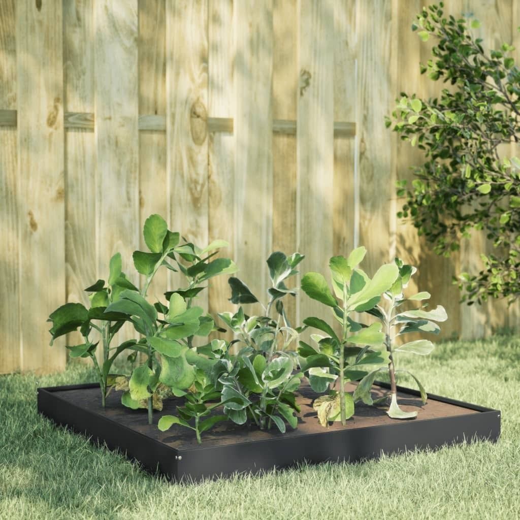 Maison Exclusive - Hochbeet Anthrazit 100x100x18,5 cm Stahl