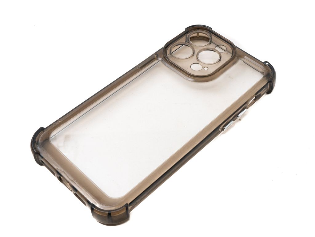 Schutzhülle stoßfest aus TPU in Schwarz Transparent Hülle für iPhone 14 Pro Max
