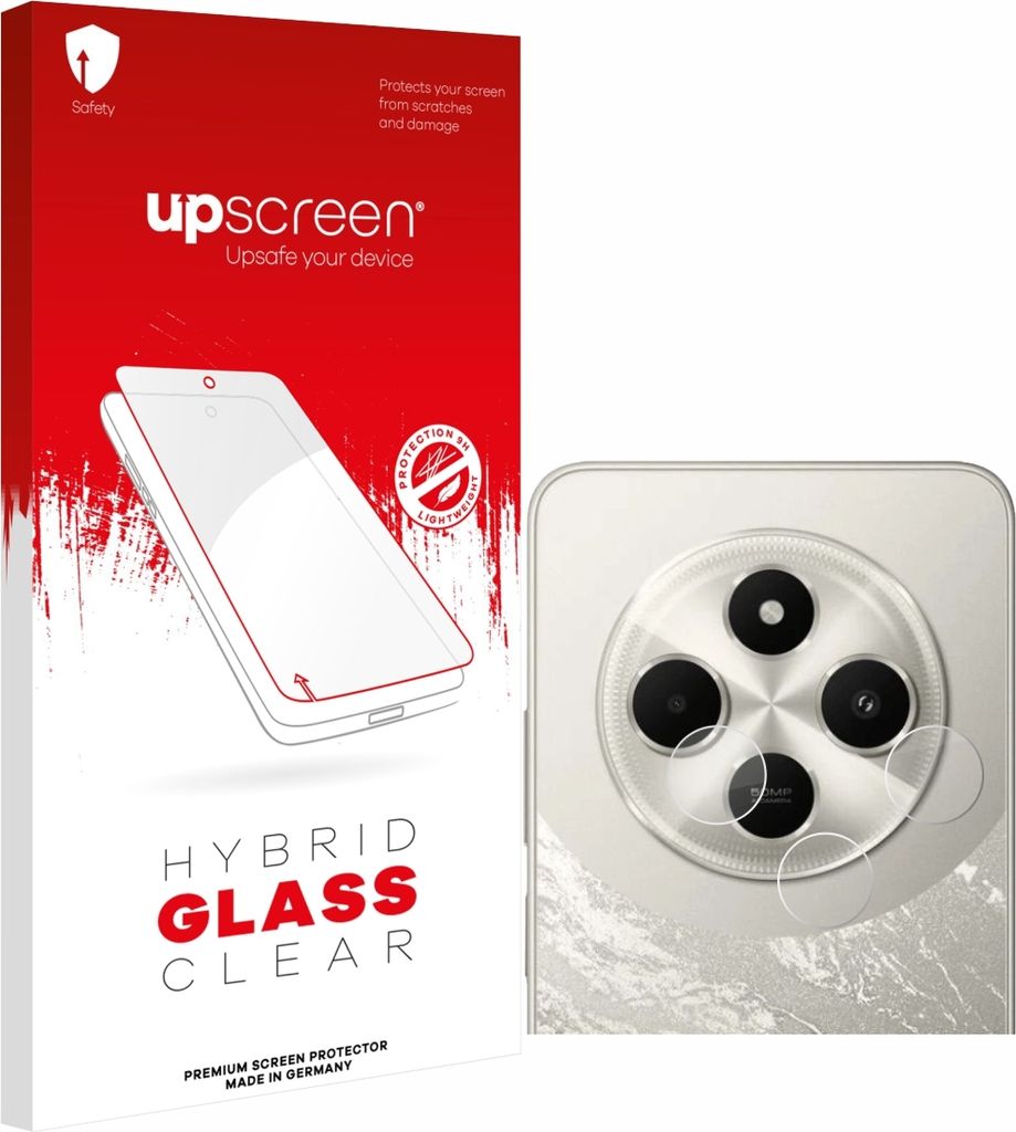 upscreen Schutzglas für Xiaomi Poco C75 (NUR Kameraschutz) Schutzfolie Panzer Folie Glas Display Schutz klar