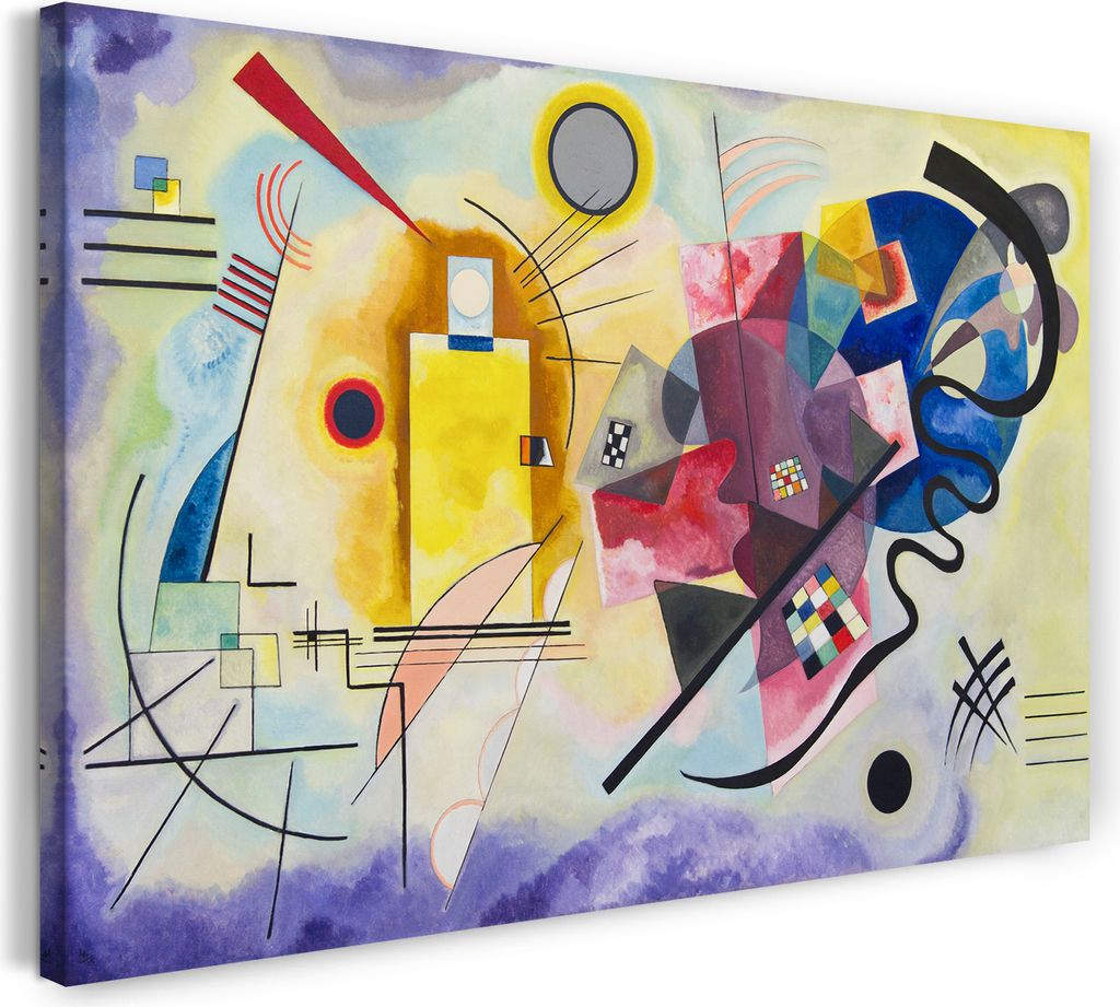 Leinwandbild (100x70cm): Wassily Kandinsky - Gelb-Rot-Blau Produktbild 