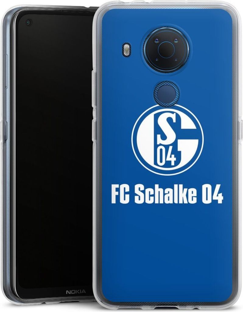 DeinDesign Handyhülle für Nokia 3.4 Silikon Hülle Case Smartphone Schutzhülle FC Schalke 04 Logo Offizielles Lizenzprodukt