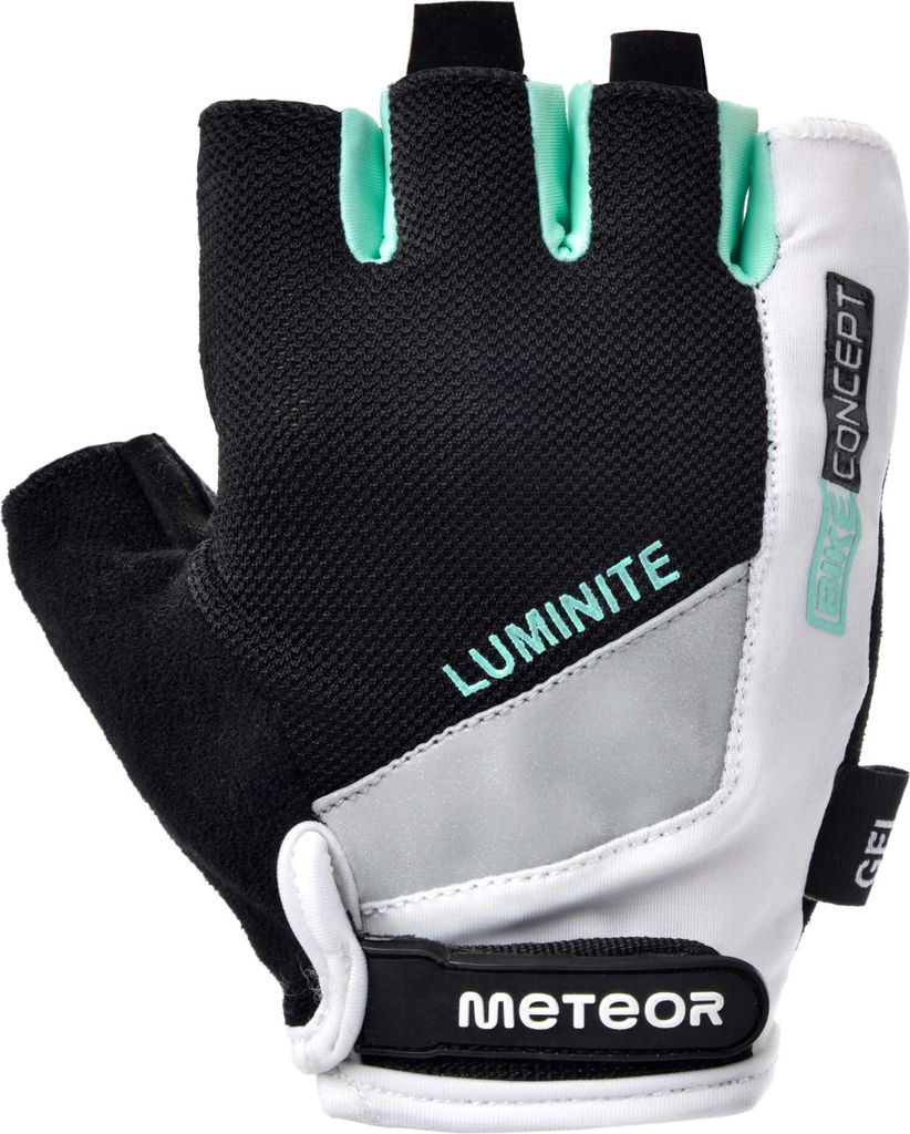 METEOR GX37 Gel-Fahrradhandschuhe S weiß/mint