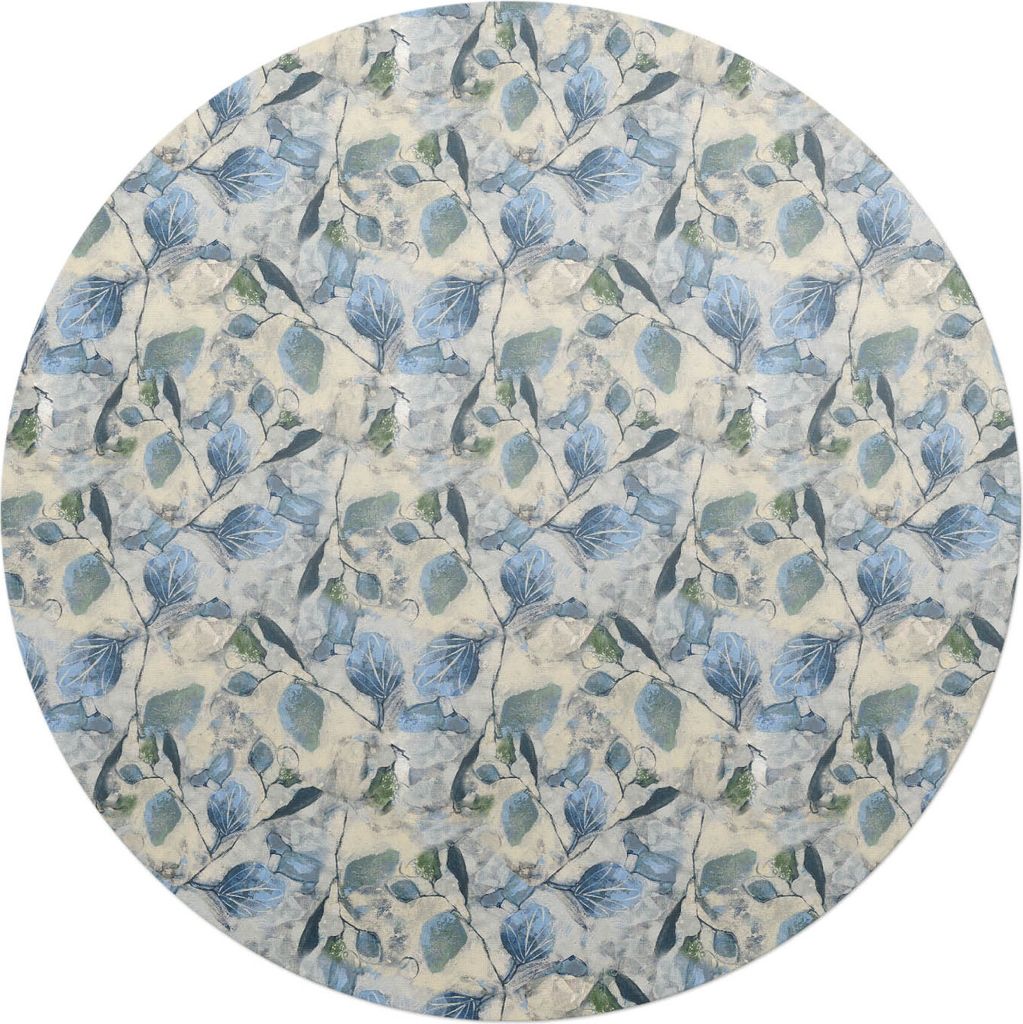 Aquarellblätter – Bodenschutzmatte – Stuhlunterlage – Bürostuhlmatte – Rutschfeste Bodenmatte – Schutzmatte für Hartboden – fi 100 cm