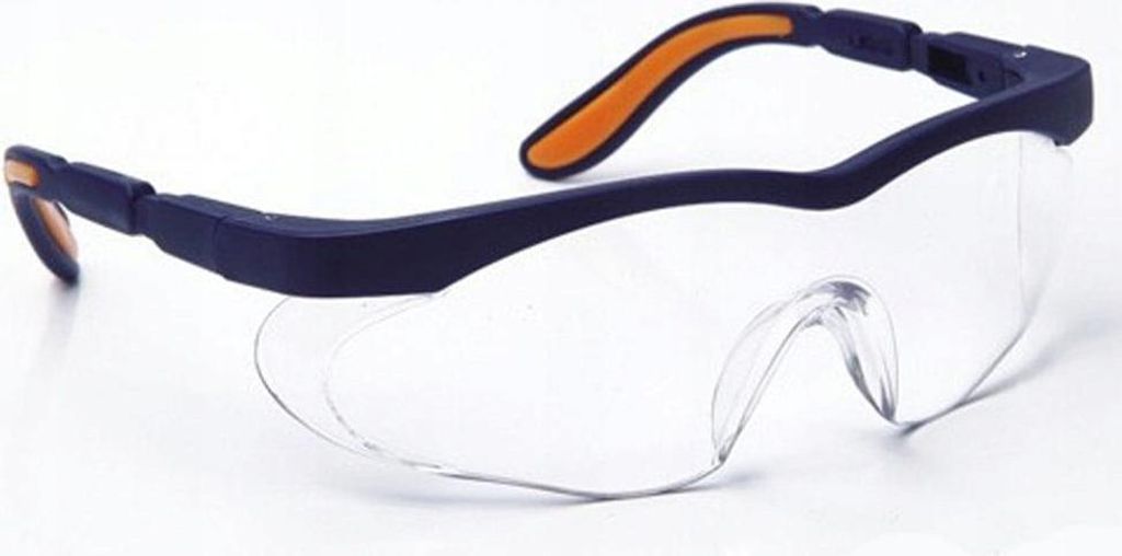 SAHARA Schutzbrille - Klare Anti-Kratz-Brille - Verstellbar