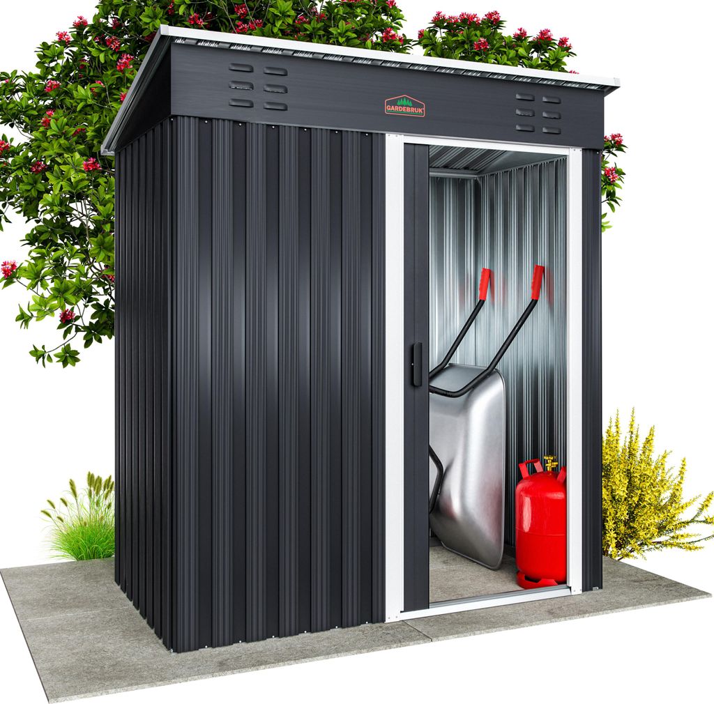 GARDEBRUK® Abri de jardin métal inoxydable 185x165x90cm Image du produit 
