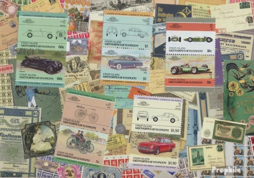 Briefmarken St. Vincent - Union Island 10 verschiedene Marken