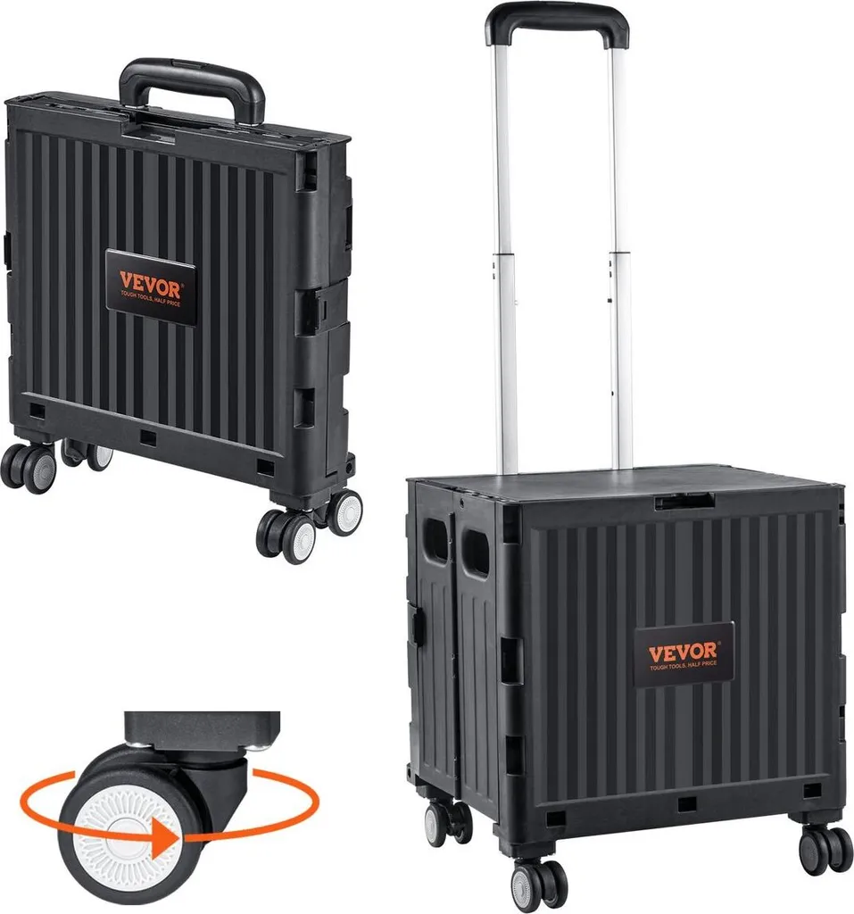 Chariot de transport pour courses et déménagement pliable - Format Voyage