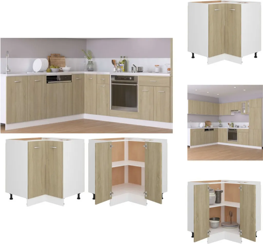 Prezzo Shock: Base Cucina Angolare vidaXL 75,5x75,5 Rovere Sonoma