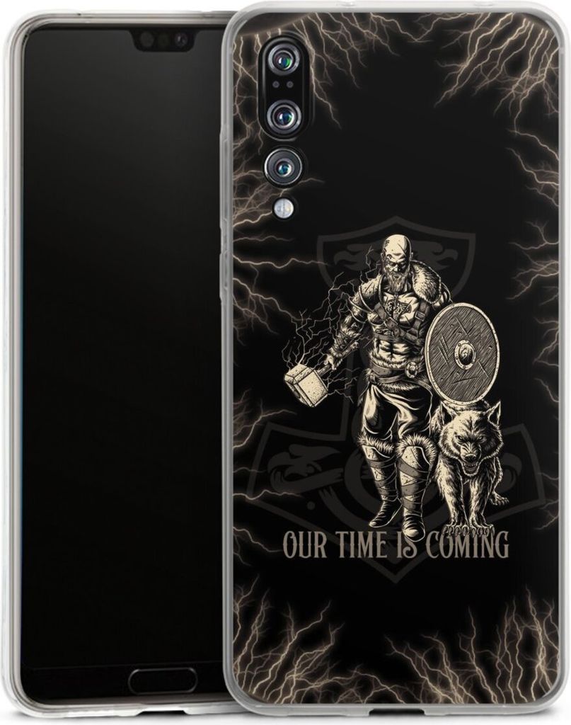 DeinDesign Handyhülle für Huawei P20 Pro Silikon Hülle Case Smartphone Schutzhülle Serienmotiv Vikings Wikinger