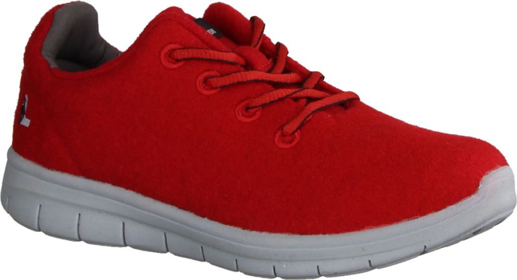 Lackner Wonder 6876 Damen Sneaker, Naturschuhe, Rot, Wolle, Wechselfußbett - Damenschuhe Top Trends, Rot