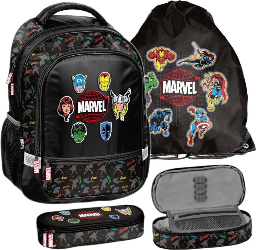 Marvel Avengers Schulranzen Set Paso Klasse 1–3 Ranzen Produktbild 