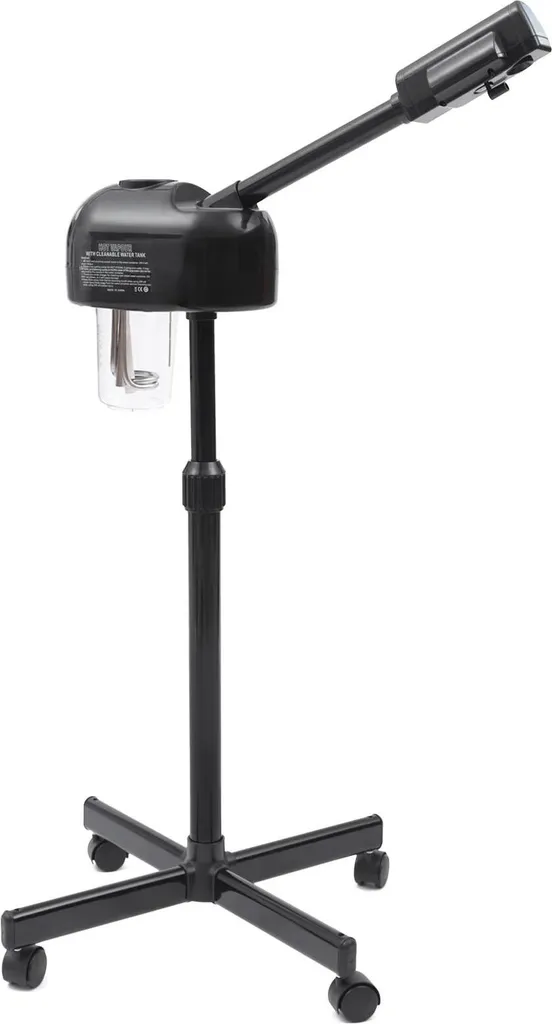 Vaporisateur visage réglable en hauteur noir pour un nettoyage profond