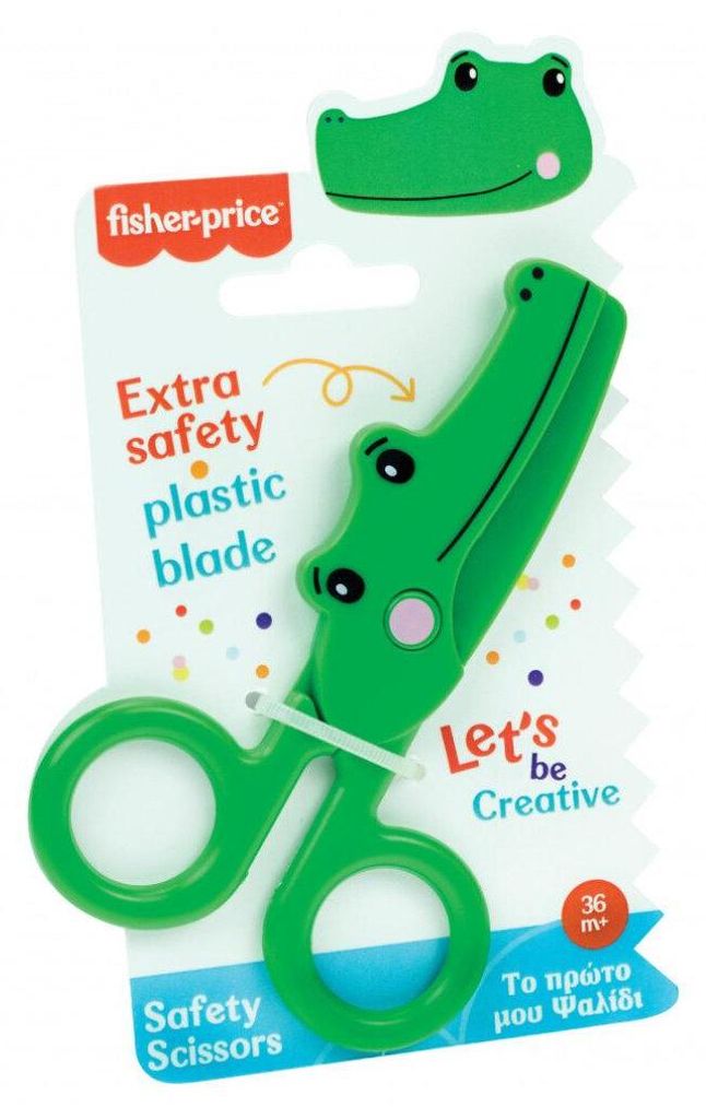 Fisher-Price Crocodile bezpečnostní nůžky 13 cm Obrázek produktu 