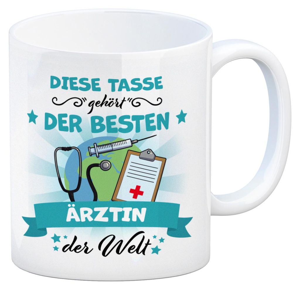 Beste Ärztin der Welt Kaffeebecher Produktbild 