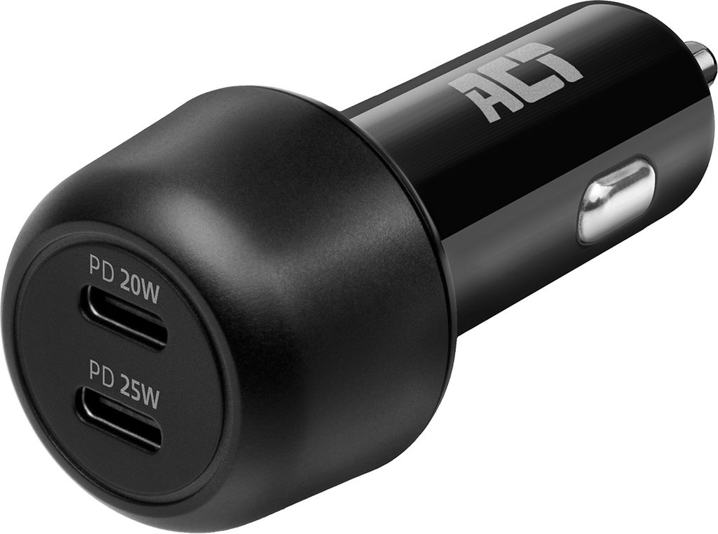 USB-C-Autoladegerät mit 2 Anschlüssen und 45 W mit Power Delivery AC2200