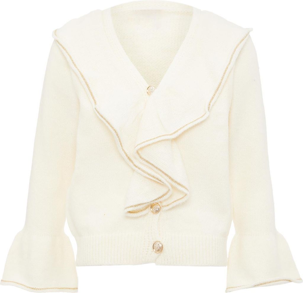 aleva damen pullover - wollweiss, M/L