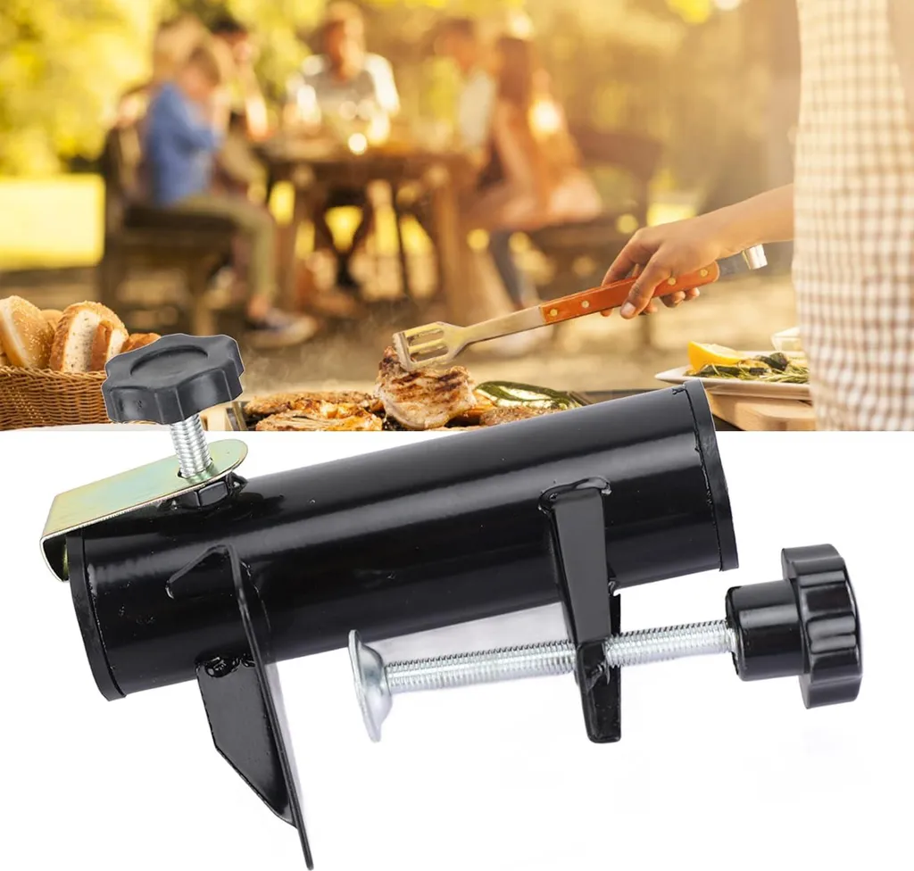 Pince pour parasol gain de place pour petit balcon et clôture bois