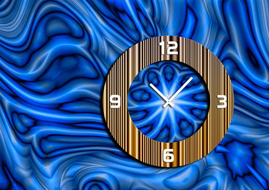 Orologio Ufficio Moderno Dixtime 6071 Silenzioso 35x50 cm Alluminio