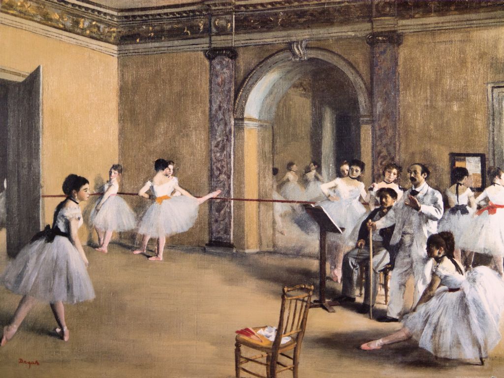 Edgar Degas Kunstdruck Bild - Ballettsaal Der Oper In Der Rue Peletier, 1872 (60 x 80 cm)