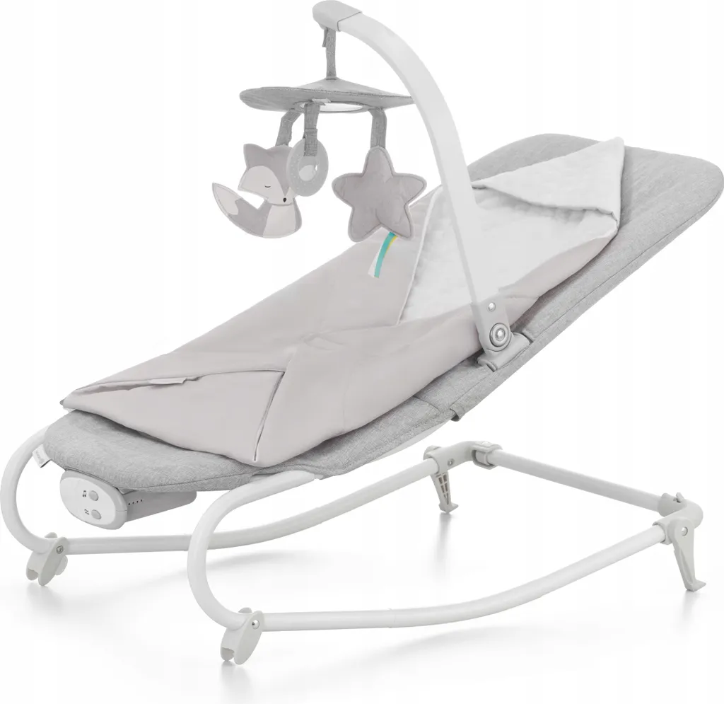 Transat 2 en 1 FELIO 2 Kinderkraft Gris : Vibrations, Musique et Jeux