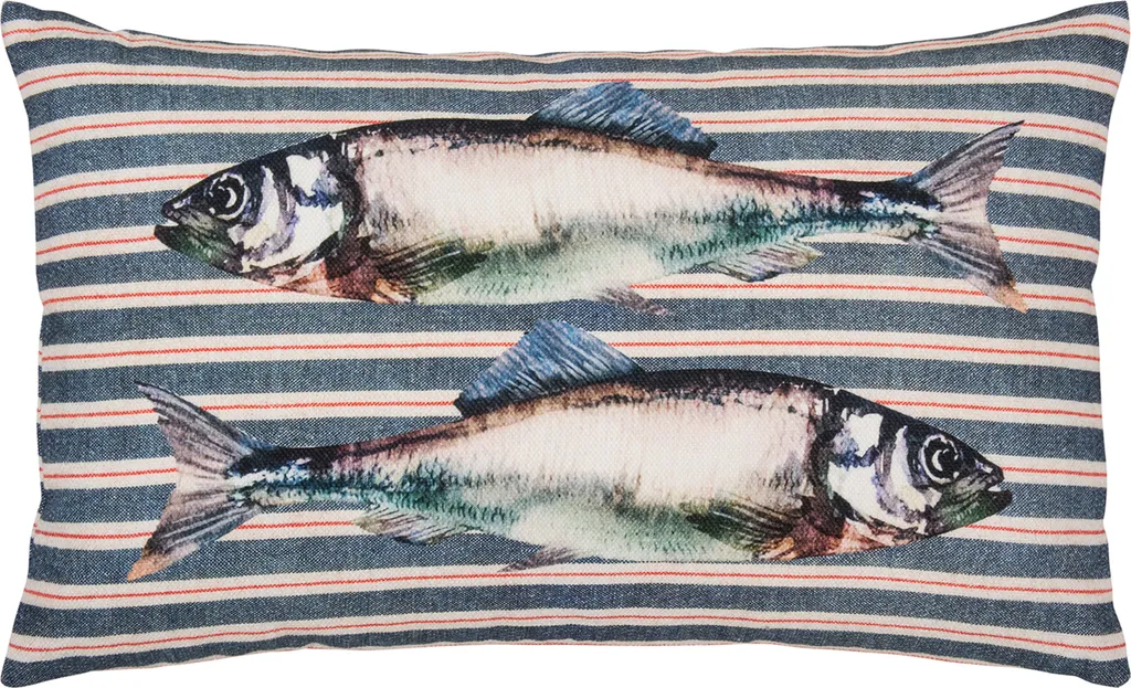 pad Housse de coussin PANGIO 30x50 cm bleu tissé avec fermeture éclair