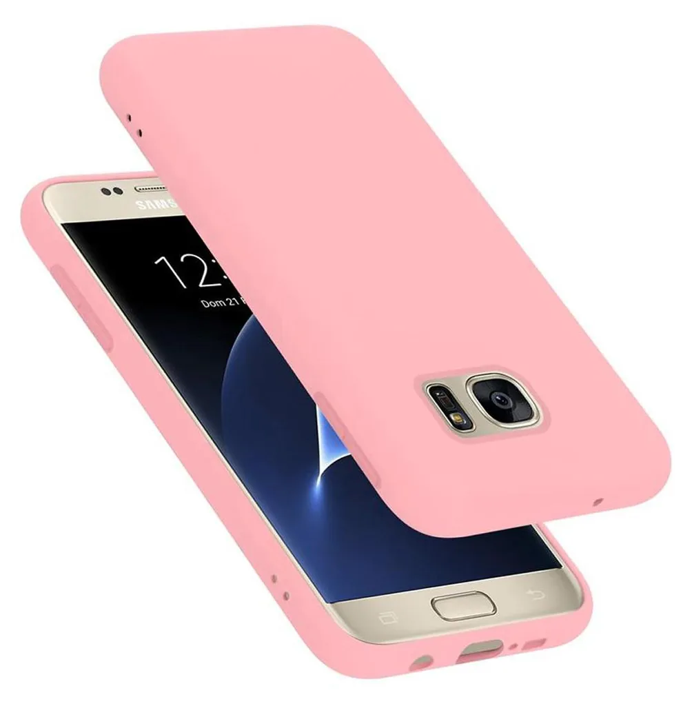 Cadorabo custodia protettiva per Samsung Galaxy S7 in rosa custodia del telefono cellulare Custodia Cover TPU Etui
