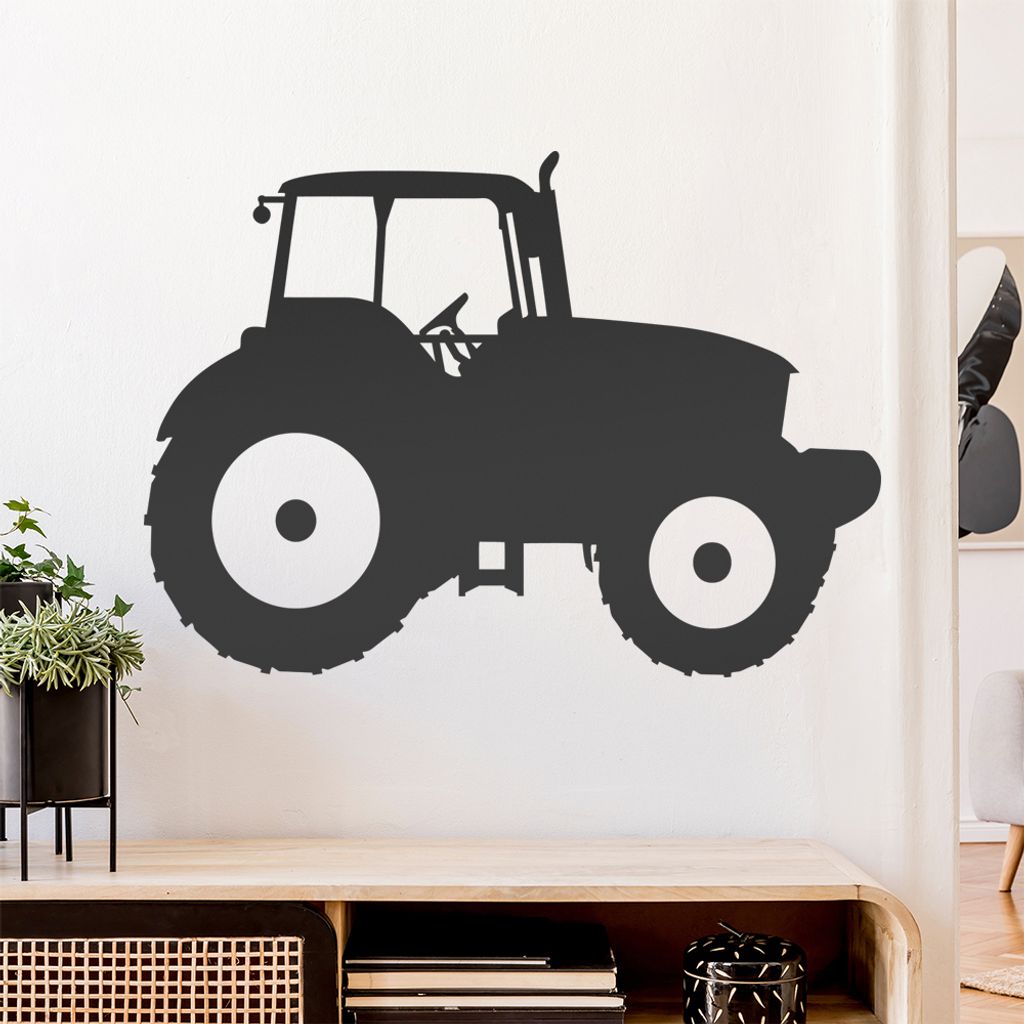 Landwirt Traktor Fahrzeug Wandtattoo Wandaufkleber Wall Sticker - Dekoration, Küche, Wohnzimmer, Schlafzimmer, Badezimmer