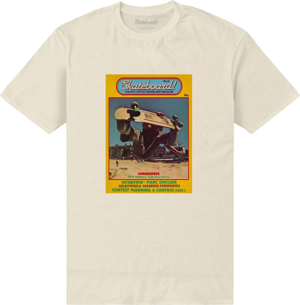 Skateboard! - "Magazine No 13" T-Shirt für Herren/Damen Uni PN367 (XXL) (Sand)