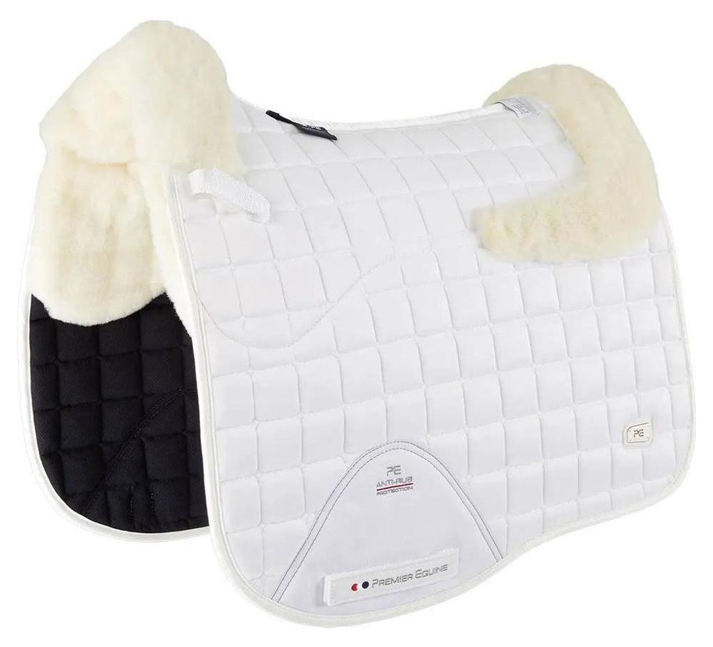 Premier Equine Atlantis Cc Satin Wool Dressage Satteldecken Weiß Full Weiß Full
