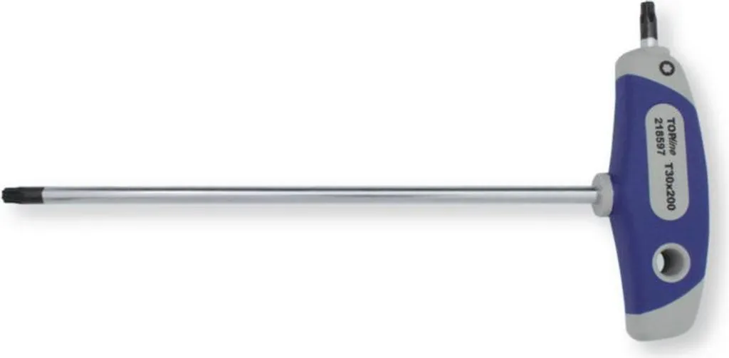 Clé en T Bernois Topline TORX TX30X200 pour vissage haute performance