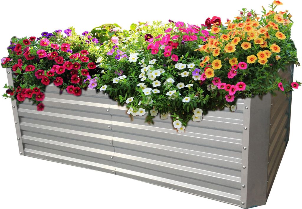 Hochbeet verzinkt Blech (184 x 60 x 90 cm) Produktbild 