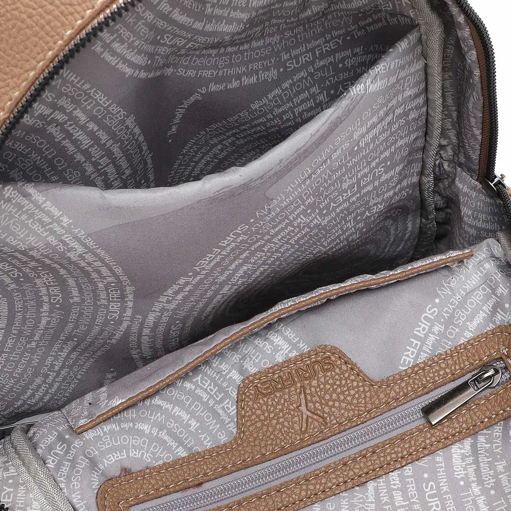 SURI FREY Kiky Backpack Darktaupe avec compartiment tablette intégré - 5