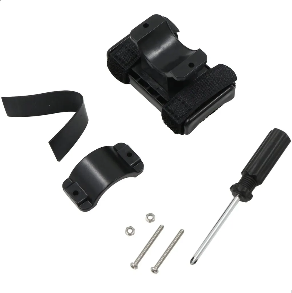 Support de Lampe Vélo Orientable à 360° - Fixation VTT Robuste et Large