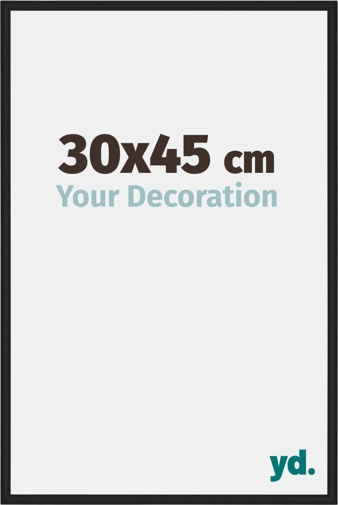 Bilderrahmen, 30x45 cm, Schwarz Matt, Aluminium, New York