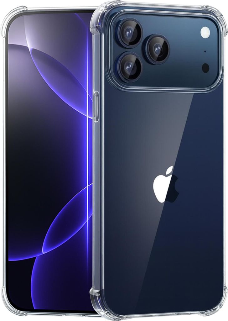 Hülle für iPhone 17 PRO MAX - Stoßfeste Transparent Handyhülle Kratzfest Schutzhülle Ultra Dünn Phonillico
