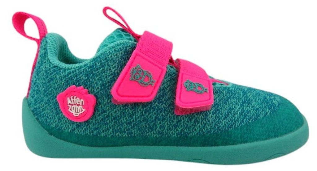 Affenzahn Knit Happy Owl Klettschuh Türkis : 33 Produktbild 
