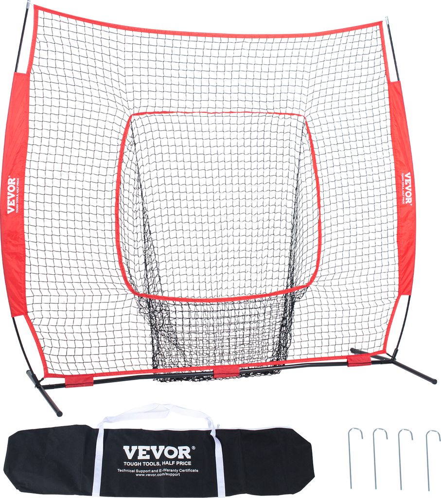 VEVOR 213,4 x 106 x 210 cm Filet d'entraînement de baseball Image du produit 