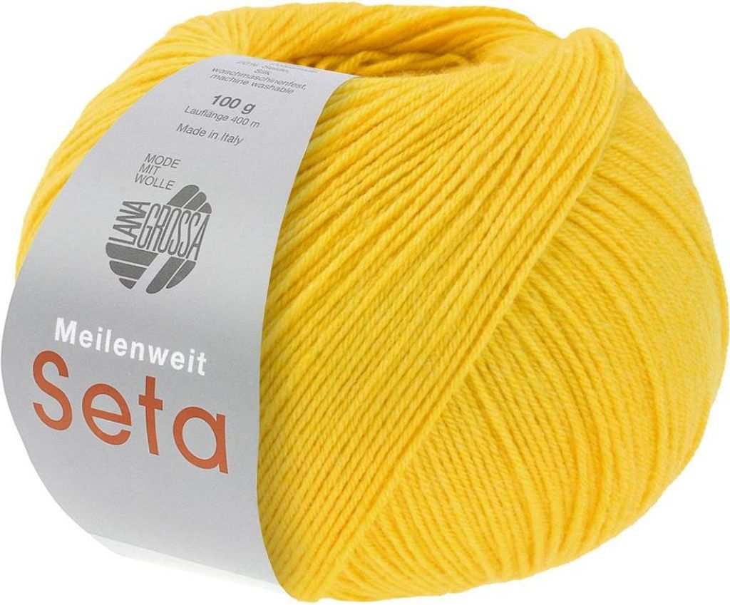 Lana Grossa MEILENWEIT 100 g SETA 4-fach Sockenwolle mit Produktbild 