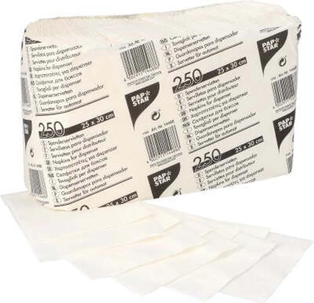 Serviettes distributeur 250x300 mm blanches absorbantes et résistantes - 2