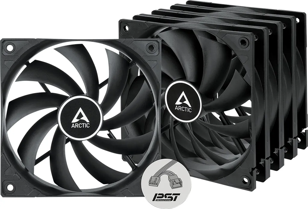 Kit ventilateurs 120mm PWM PST ARCTIC F12 avec régulation thermique