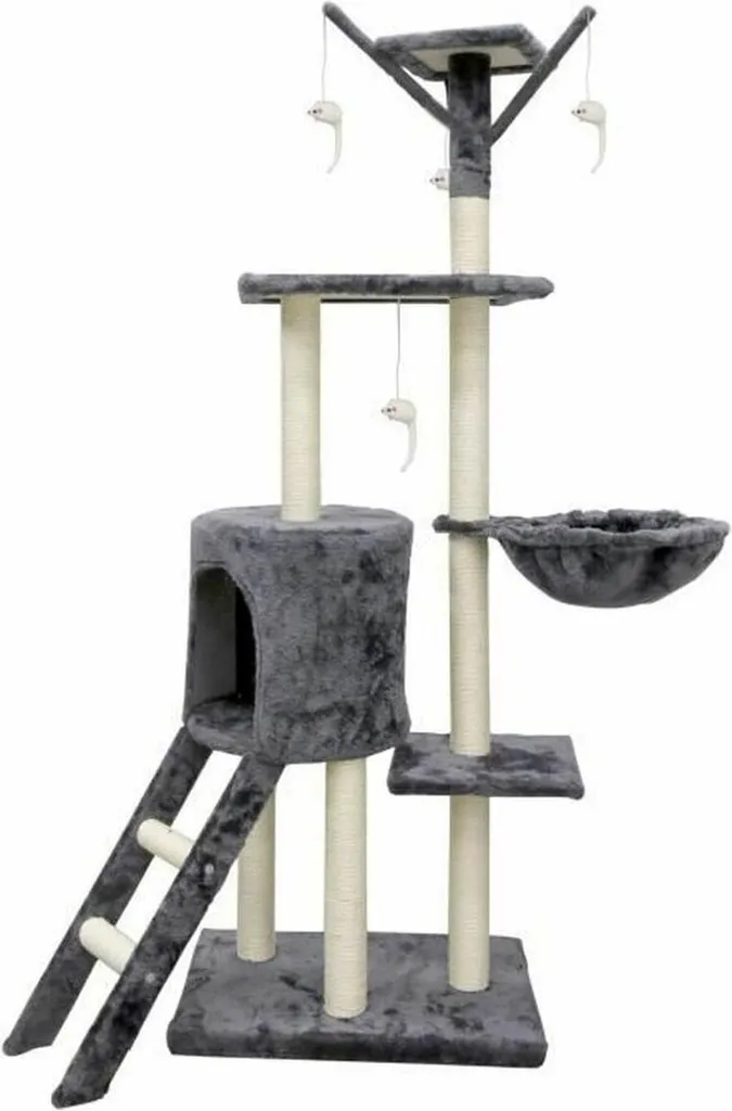 Offerta Tiragraffi Gatti Jipsy 138cm Grigio - Alta Qualità al Miglior Prezzo