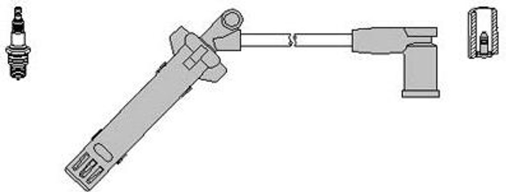HITACHI Zündleitungssatz Artikel: 134966