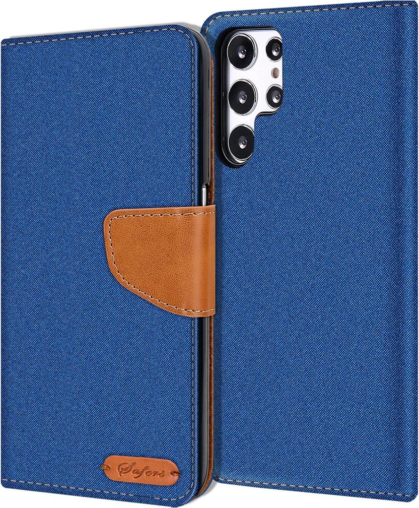 Klapp Hülle Samsung Galaxy S23 Ultra Handyhülle Tasche Flip Case Schutz Hülle Book Cover
