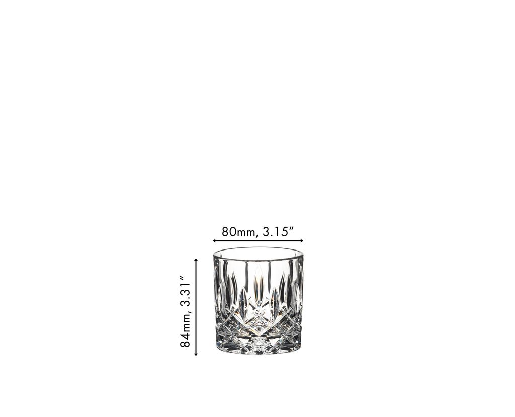 Riedel Tumbler Collection Spey Single Old Fashioned, 2er Set, Whiskyglas, Whisky Glas, Kristallglas, 245 ml, 0515/01S3