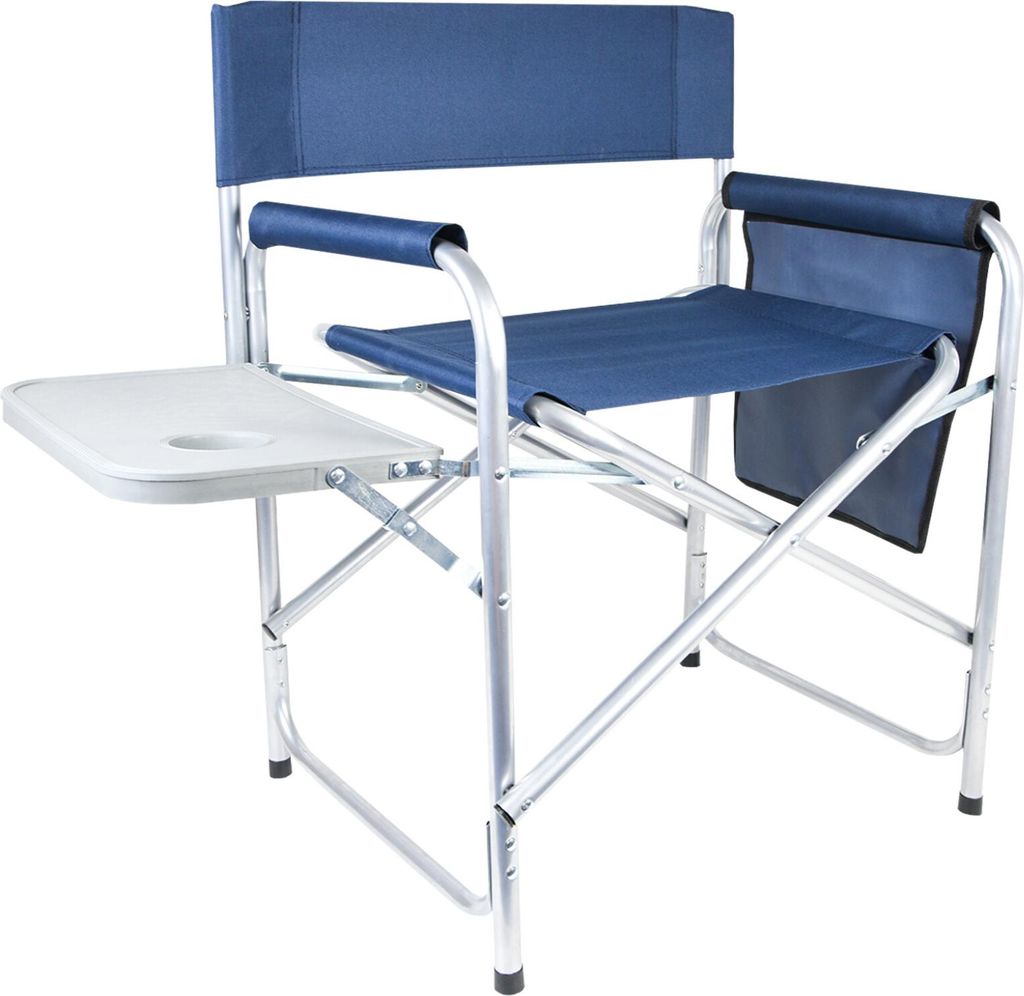 Aga Campingstuhl mit Tisch & Seitentasche Dunkelblau  – Produktbild 