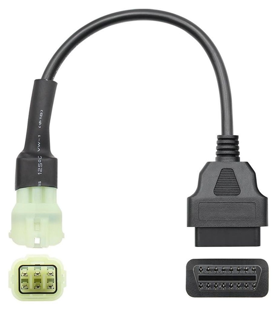 Adapterkabel für KTM-Motorräder, 6-polig, grün, weiblich Produktbild 