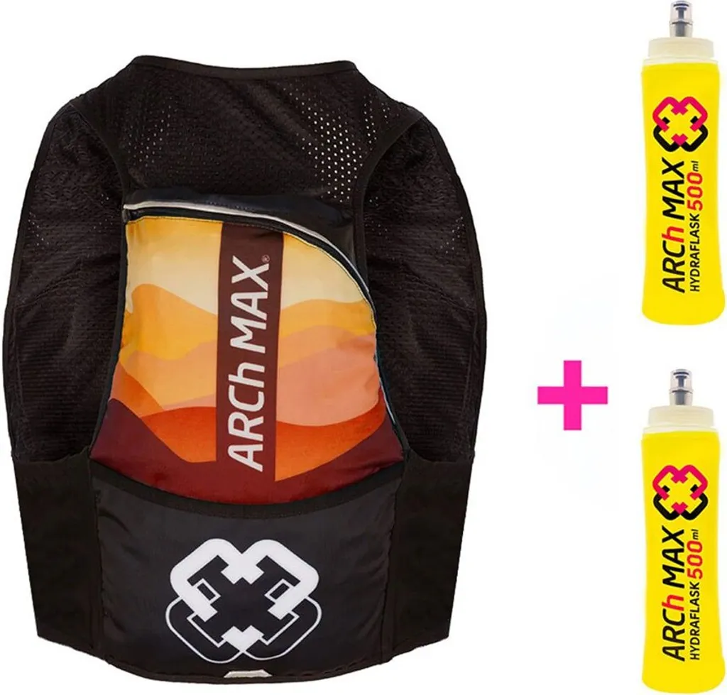 Gilet de Running 8L Arch Max Hv8e3s Orange S-M : Léger et Haute Capacité