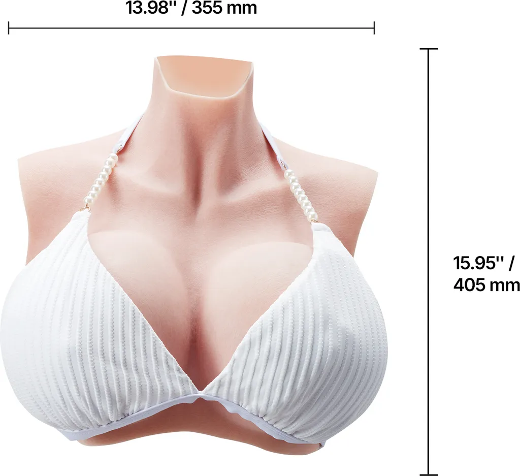 VEVOR Seni Artificiali K Large - Silicone Pieno per Trans e Drag - 8